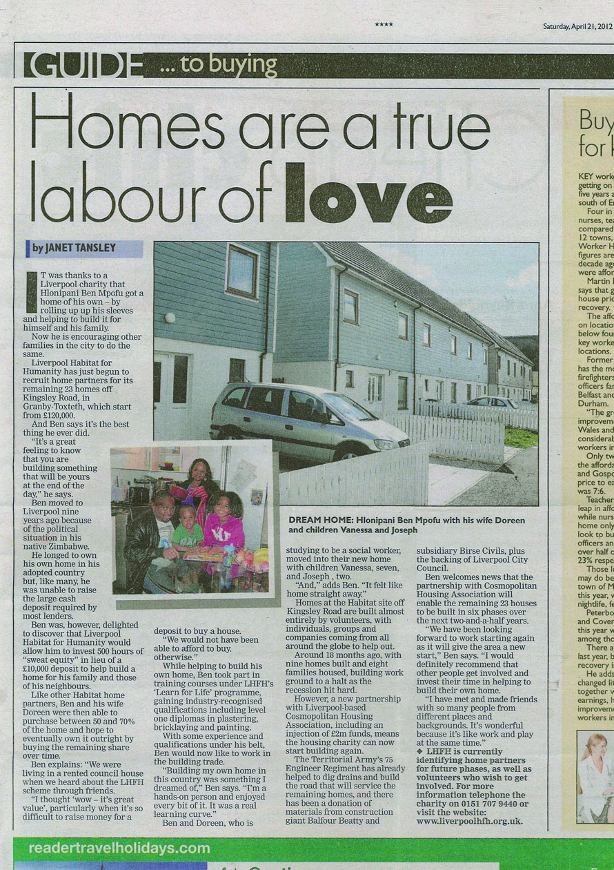HfH Newspaper Article